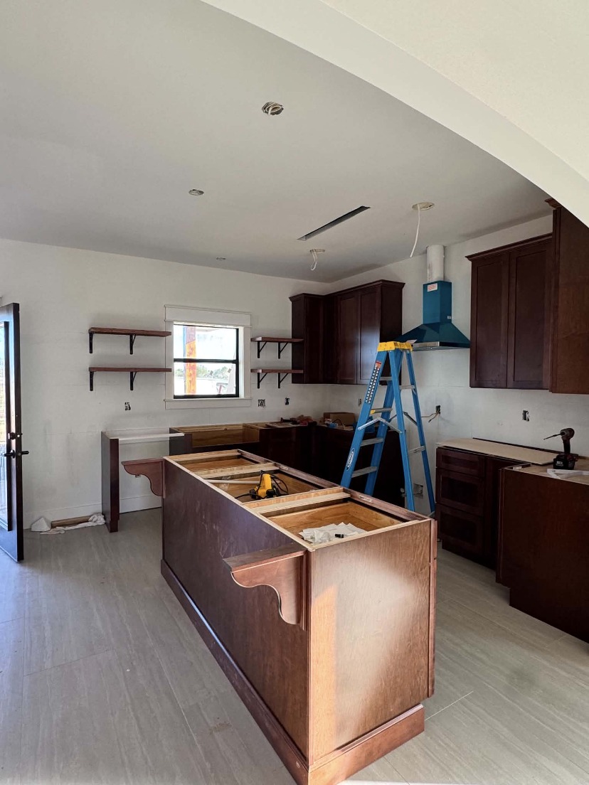 Kitchen Build In Progress by Rodriguez Cabinets in Houston
